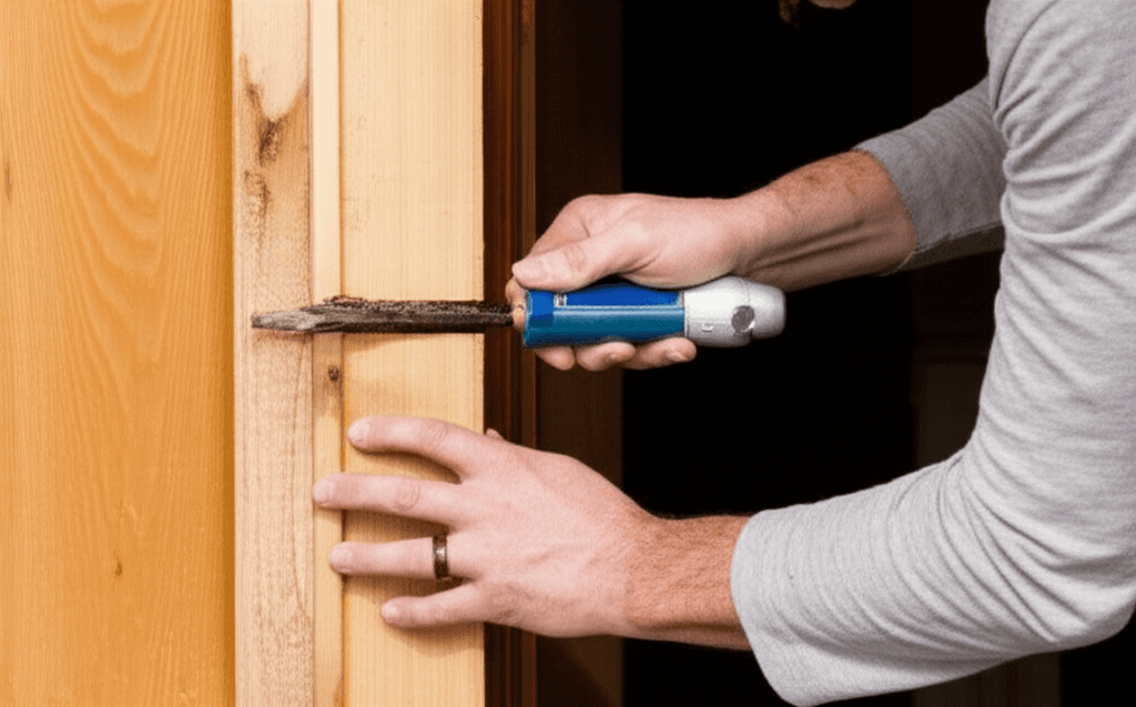 Professional door frame repair project by RenoHouse in Scugog — quality workmanship