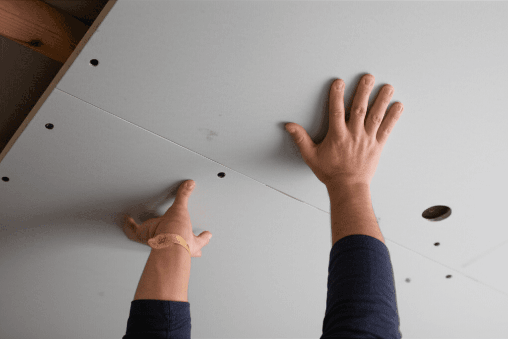 Professional drywall ceiling repair project by RenoHouse in East Gwillimbury — drywall ceiling repair toronto