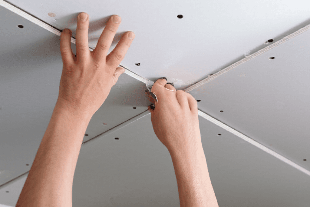 Professional drywall ceiling repair project by RenoHouse in Mississauga — drywall ceiling repair toronto