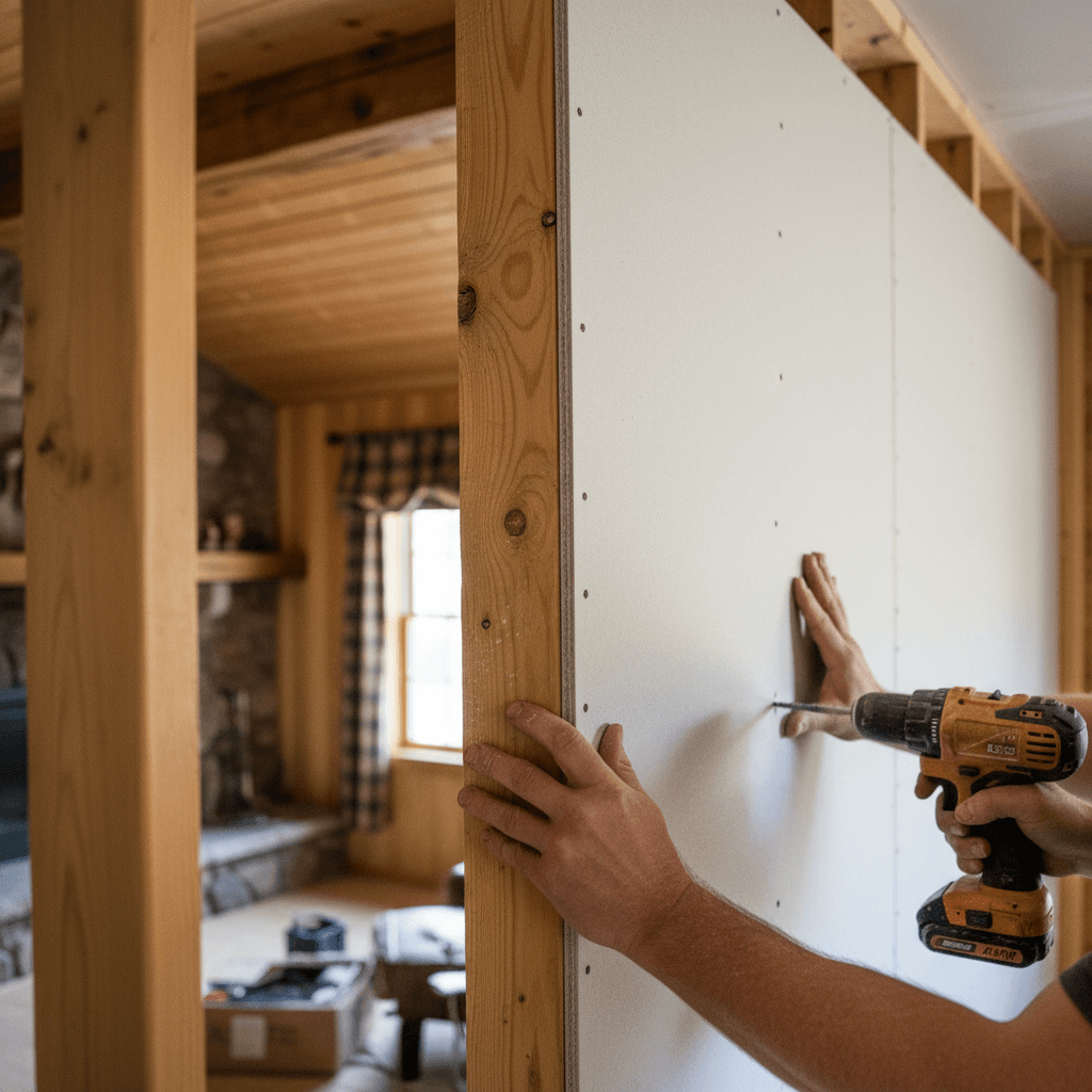 Professional drywall installation project by RenoHouse in Georgetown — drywall repair near me