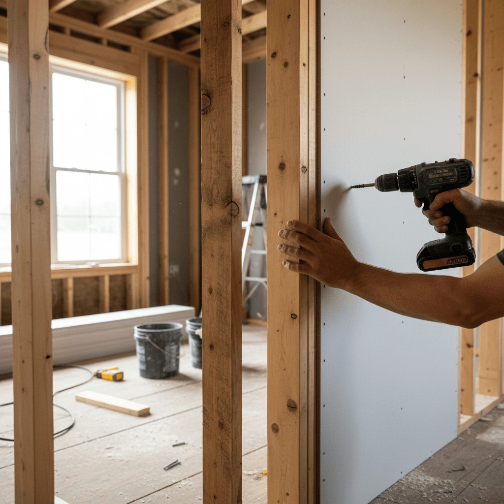 Professional drywall installation project by RenoHouse in Milton — drywall repair near me