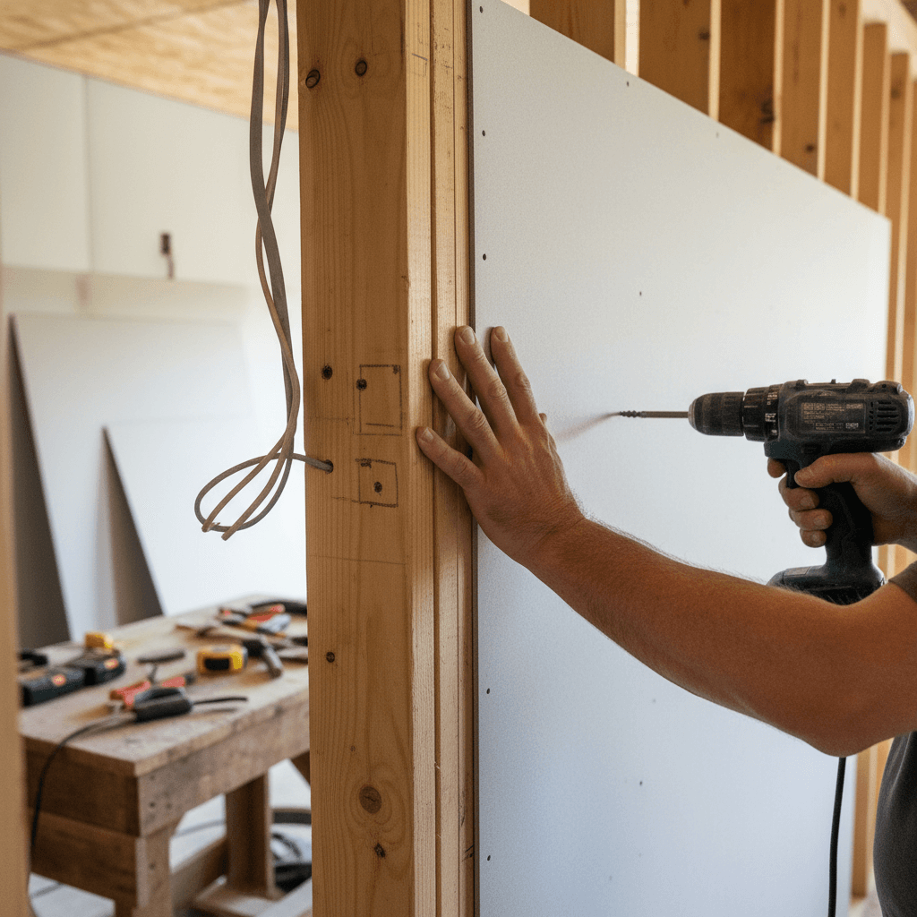 Professional drywall installation project by RenoHouse in Uxbridge — drywall repair near me