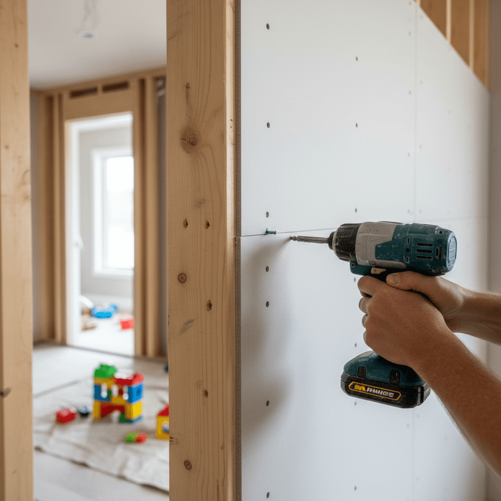 Professional drywall installation project by RenoHouse in Whitby — drywall repair near me