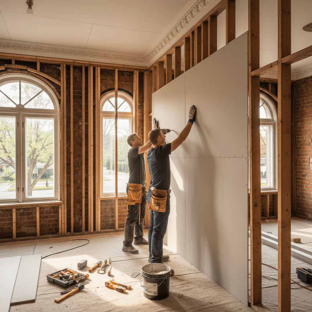 Drywall Installation services in Burlington — licensed drywall repair near me