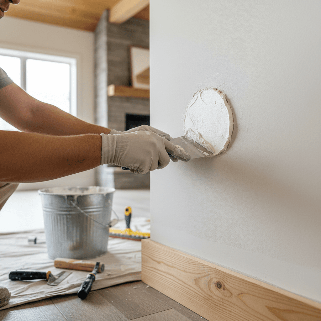 Professional drywall repair project by RenoHouse in Milton — drywall repair mississauga