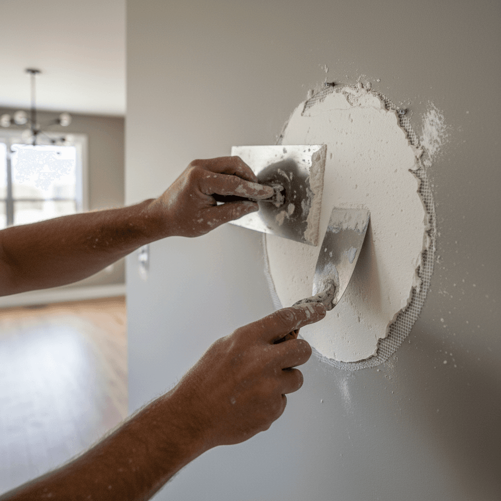 Professional drywall repair project by RenoHouse in Scarborough — drywall repair mississauga
