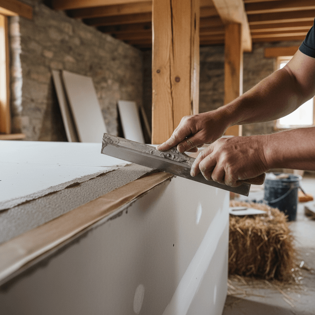Professional drywall taping & finishing project by RenoHouse in Caledon — quality workmanship