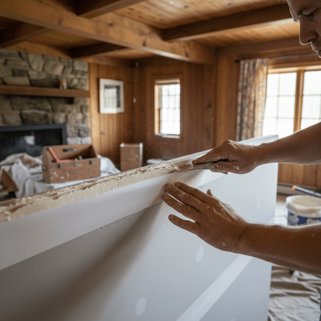 Professional drywall taping & finishing project by RenoHouse in Georgetown — quality workmanship