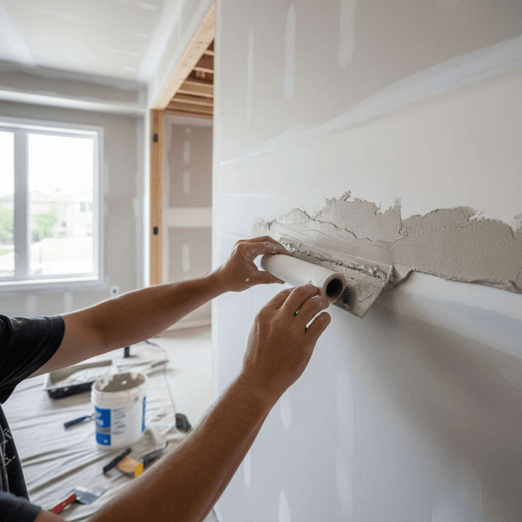 Professional drywall taping & finishing project by RenoHouse in Scarborough — quality workmanship