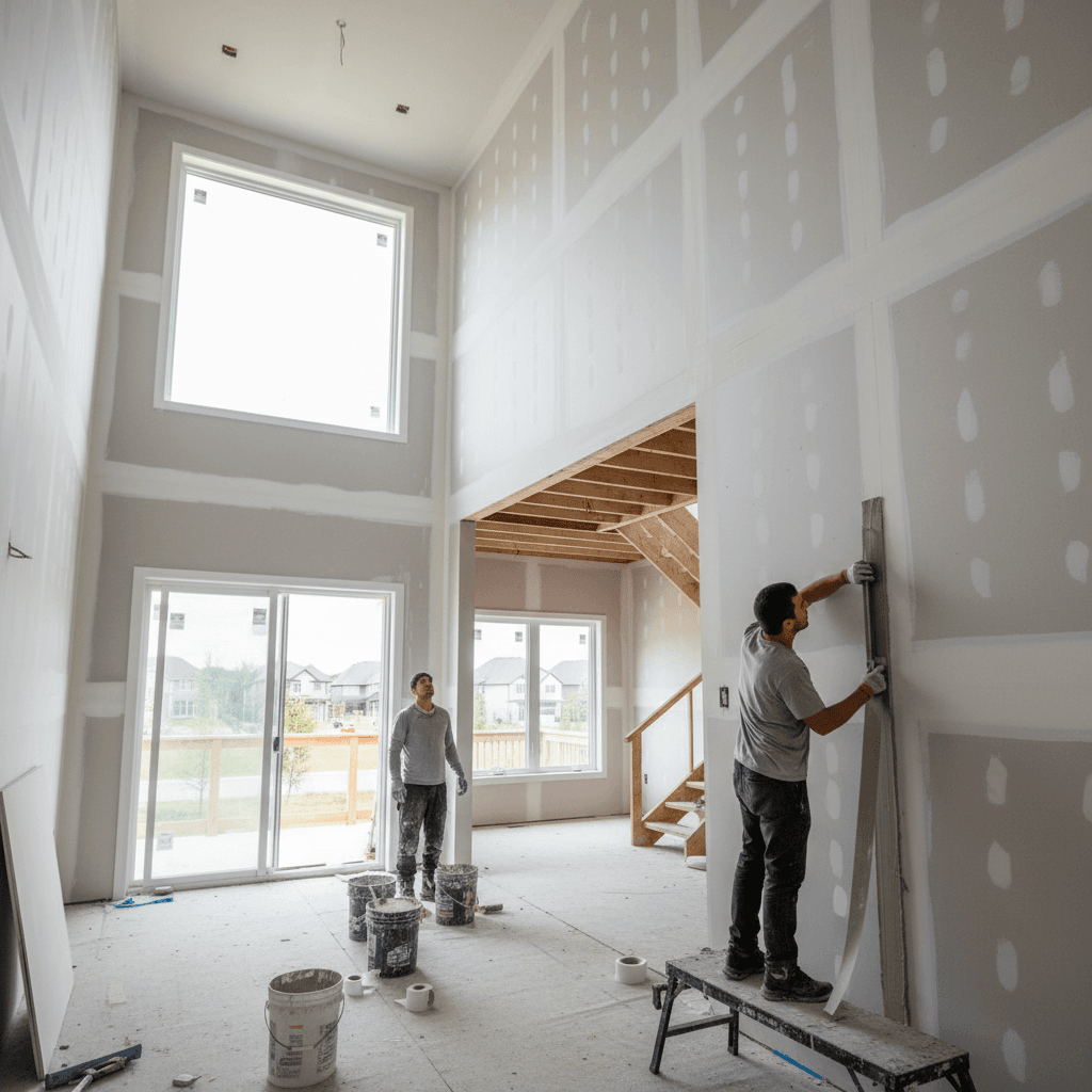 Drywall Taping & Finishing services in Brampton — licensed drywall taper near me
