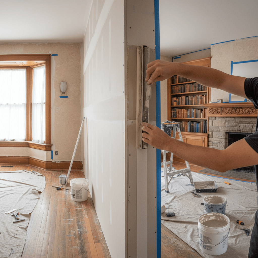 Drywall Taping & Finishing services in Burlington — licensed drywall taper near me