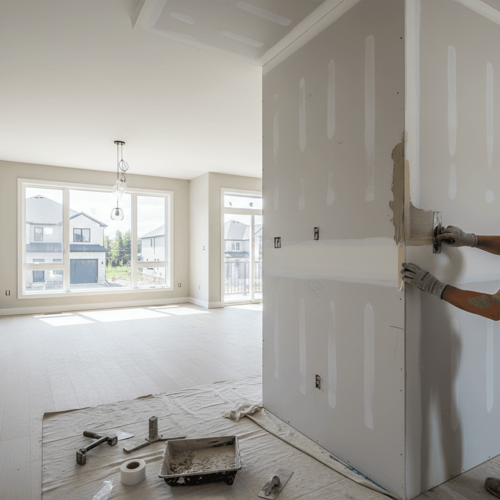 Drywall Taping & Finishing services in Markham — licensed drywall taper near me