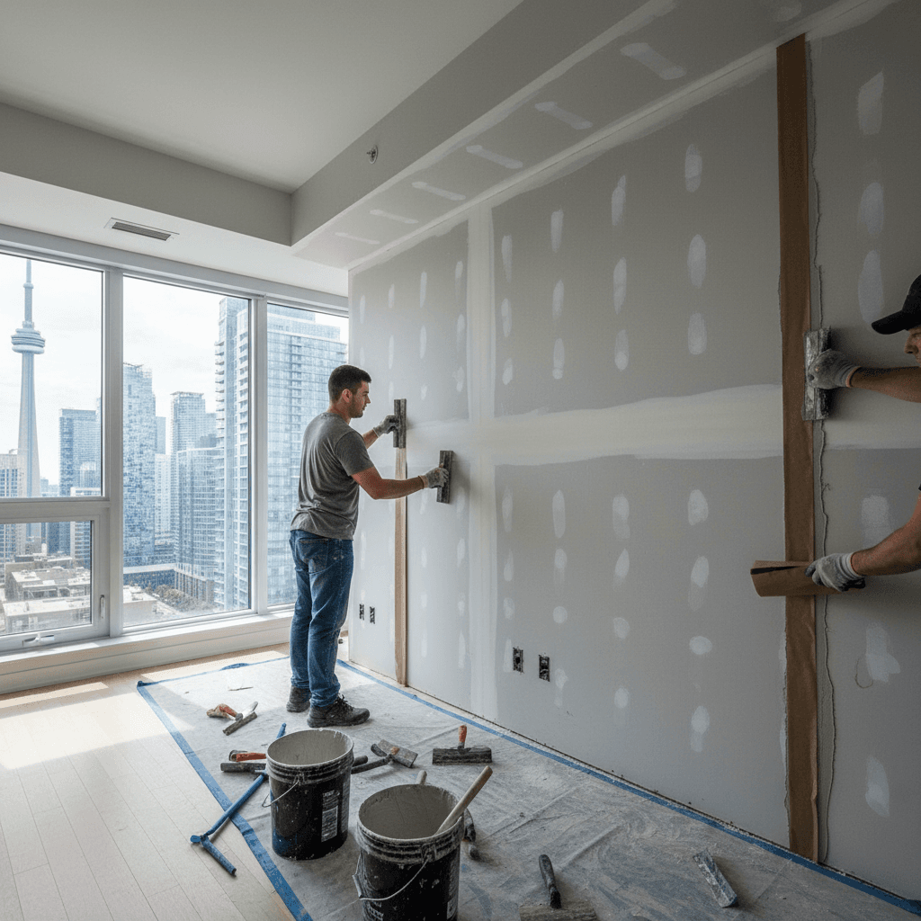 Drywall Taping & Finishing services in Toronto — licensed drywall taper near me