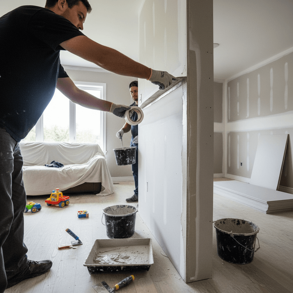 Drywall Taping & Finishing services in Whitby — licensed drywall taper near me