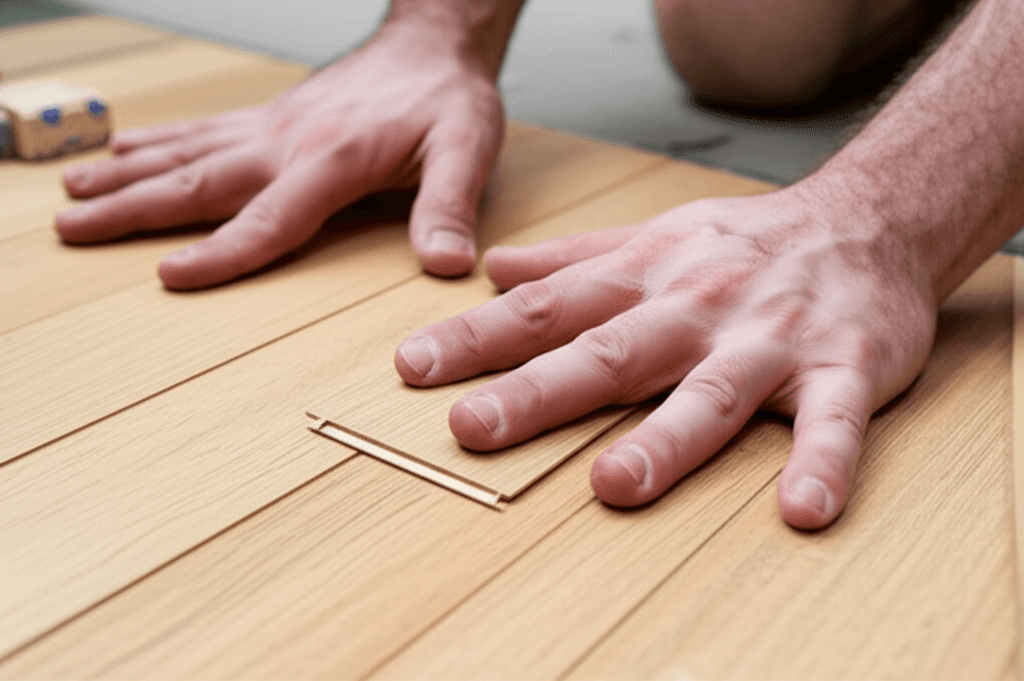 Professional engineered hardwood installation project by RenoHouse in Vaughan — quality workmanship