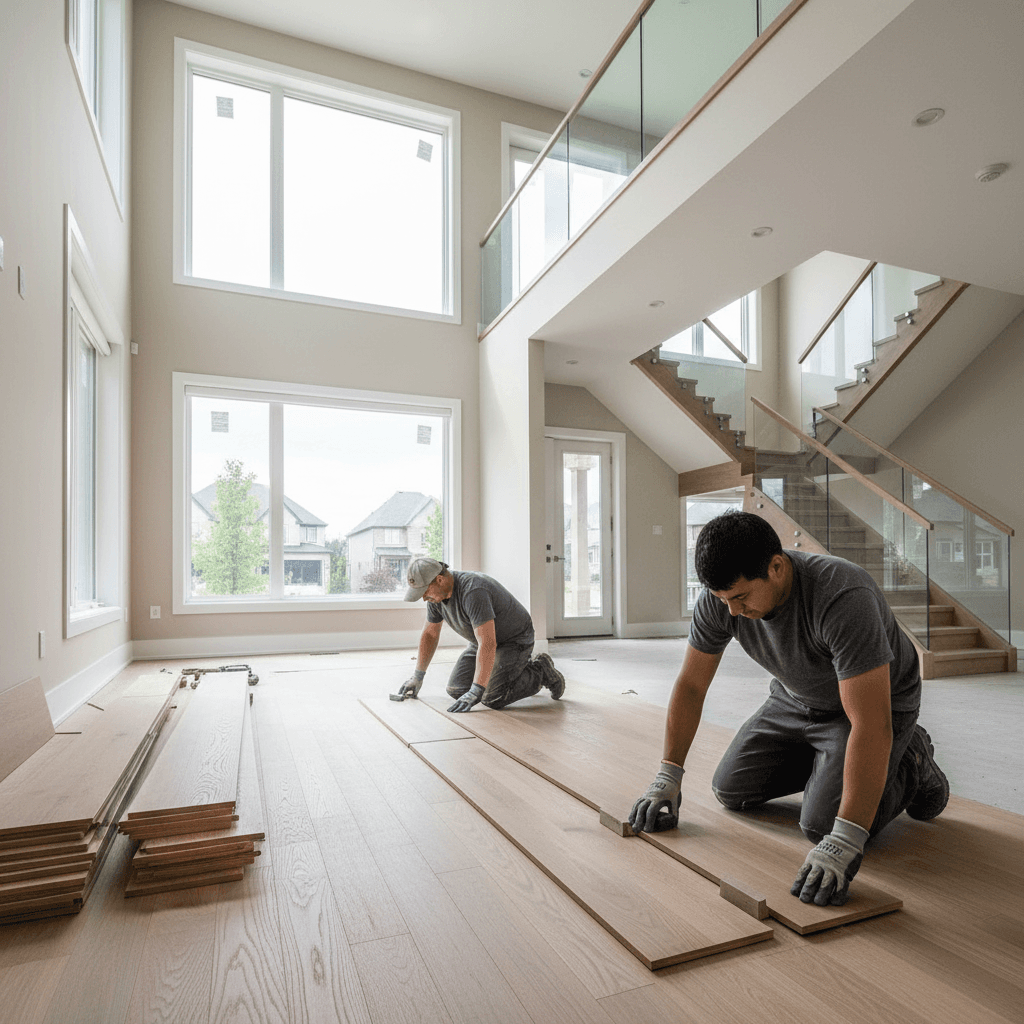 Engineered Hardwood Installation services in Brampton — licensed engineered hardwood flooring near me