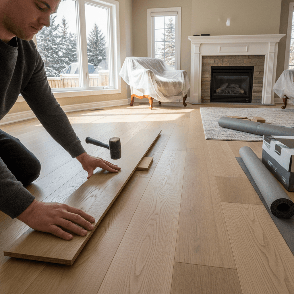 Engineered Hardwood Installation services in Stouffville — licensed engineered hardwood flooring near me