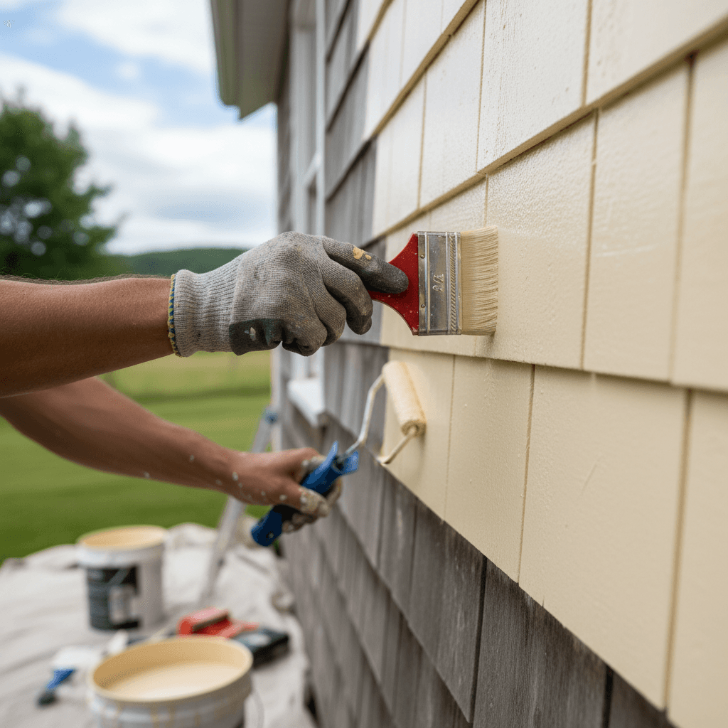 Professional exterior painting services project by RenoHouse in Brock — exterior painting services