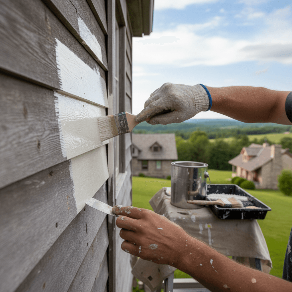 Professional exterior painting services project by RenoHouse in Caledon — exterior painting services