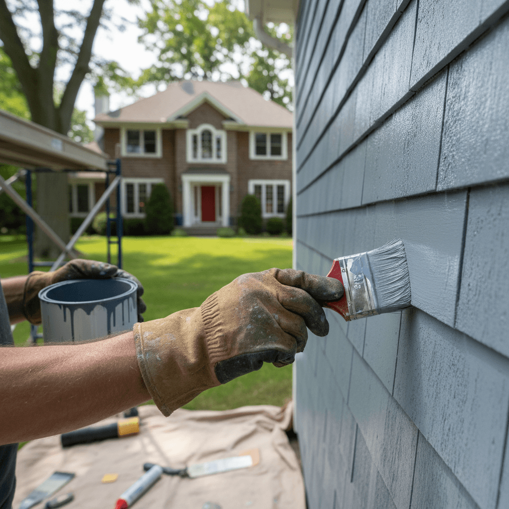 Professional exterior painting services project by RenoHouse in Mississauga — exterior painting services