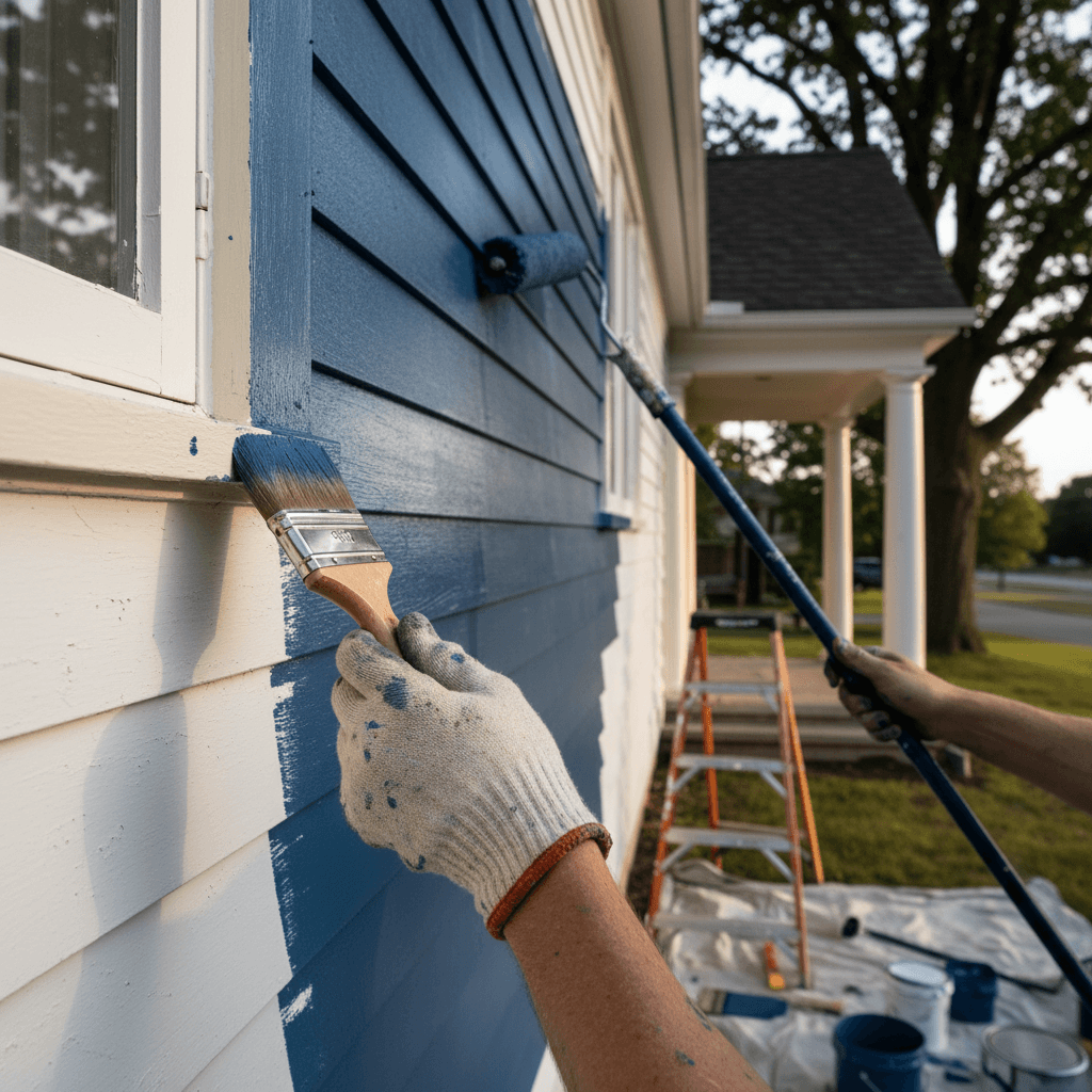 Professional exterior painting services project by RenoHouse in Newmarket — exterior painting services