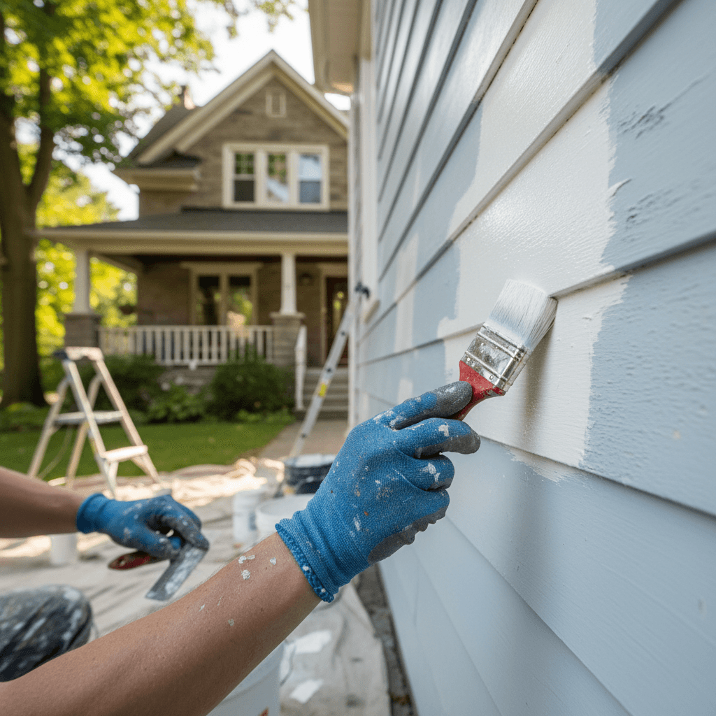Professional exterior painting services project by RenoHouse in Stouffville — exterior painting services