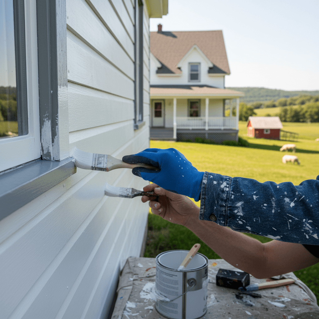 Professional exterior painting services project by RenoHouse in Uxbridge — exterior painting services