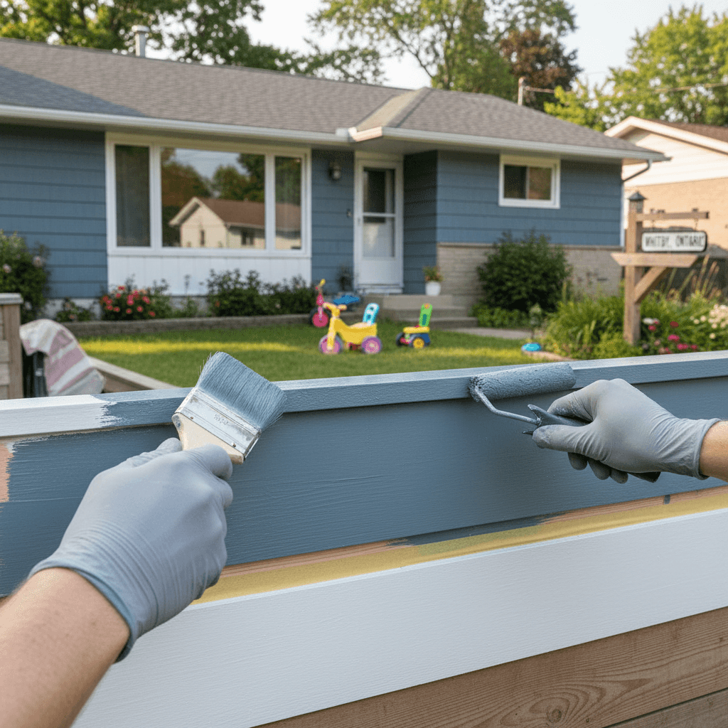 Professional exterior painting services project by RenoHouse in Whitby — exterior painting services