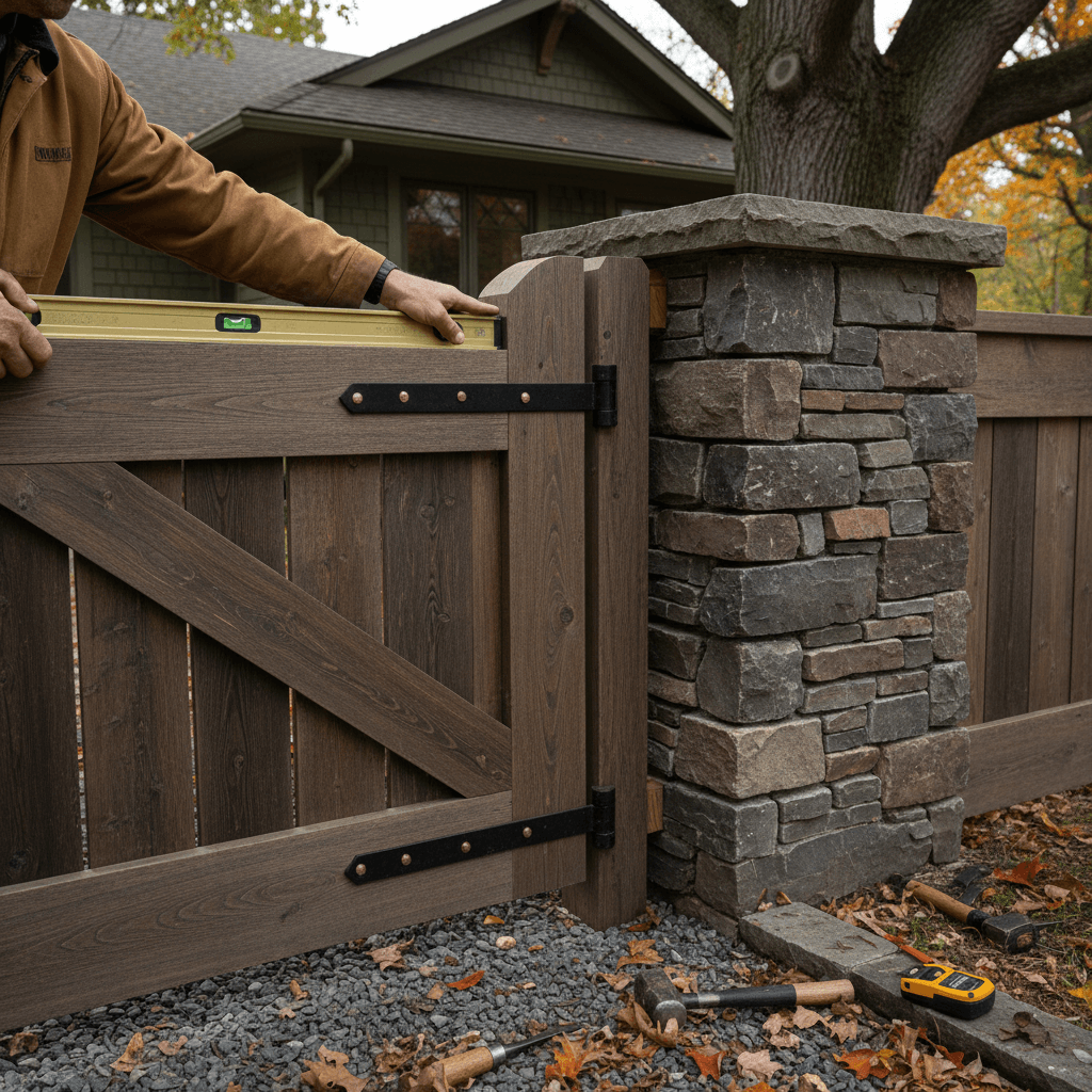 Professional fence gate installation & repair project by RenoHouse in Aurora — deck boards
