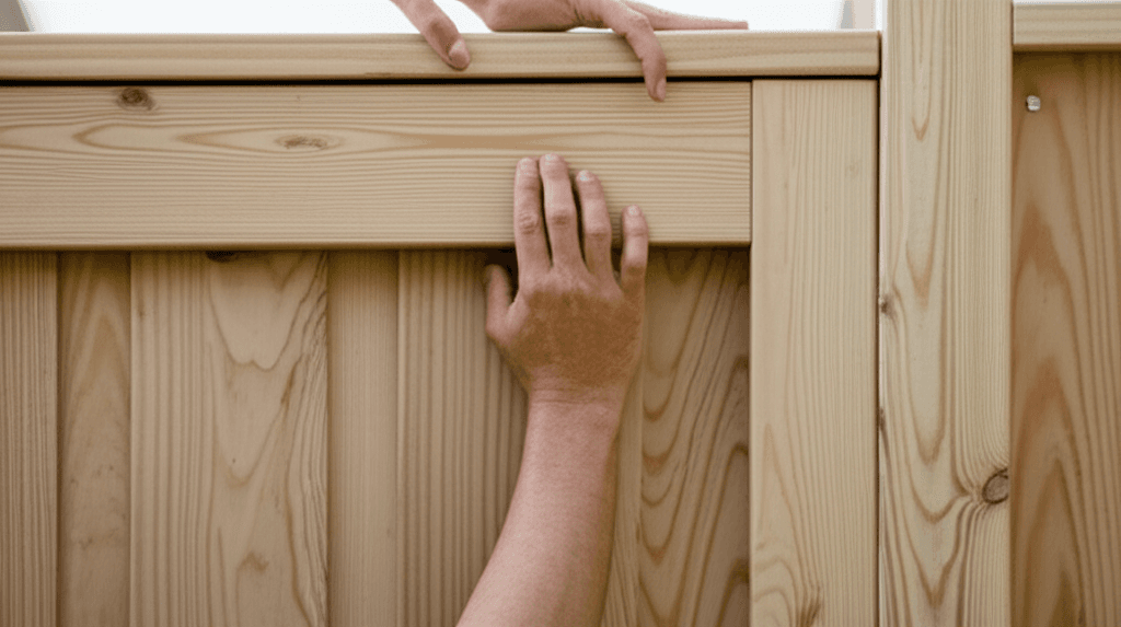 Professional fence gate installation & repair project by RenoHouse in East Gwillimbury — deck boards