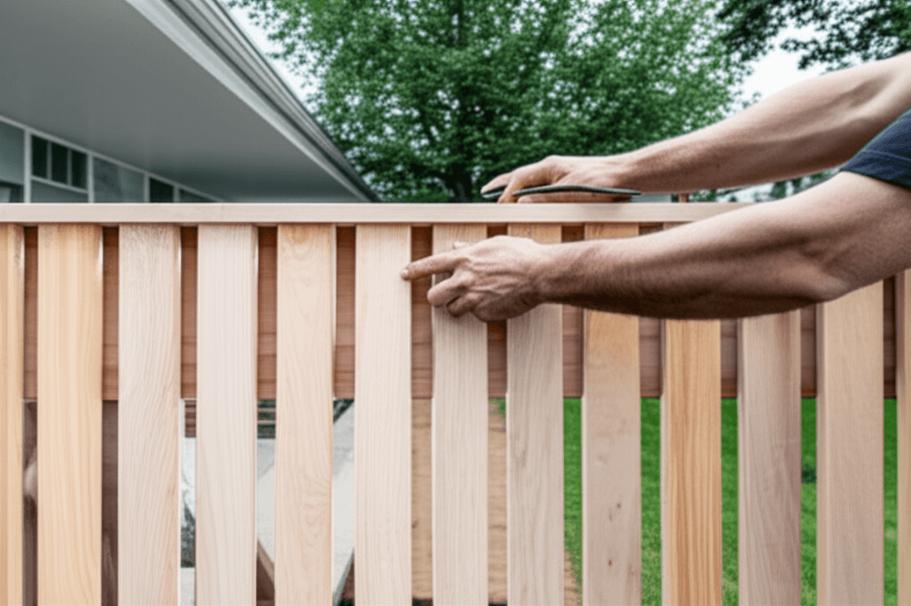 Professional fence gate installation & repair project by RenoHouse in Etobicoke — deck boards