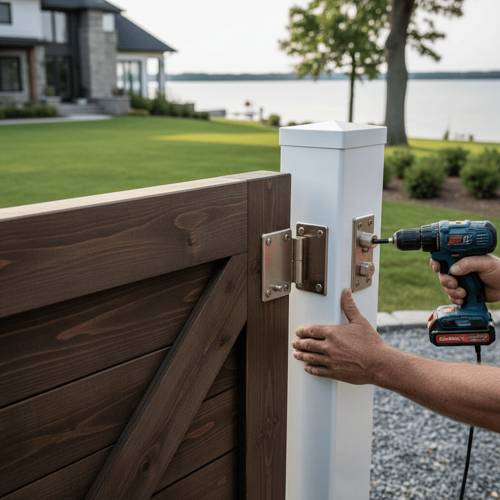 Professional fence gate installation & repair project by RenoHouse in Oakville — deck boards