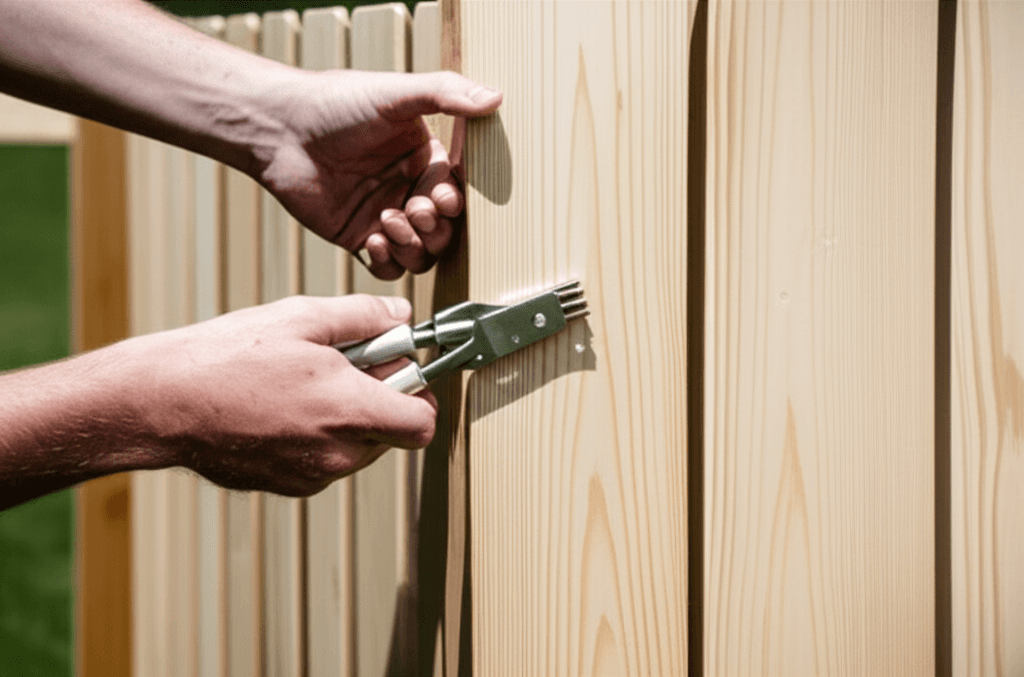 Professional fence gate installation & repair project by RenoHouse in Whitby — deck boards