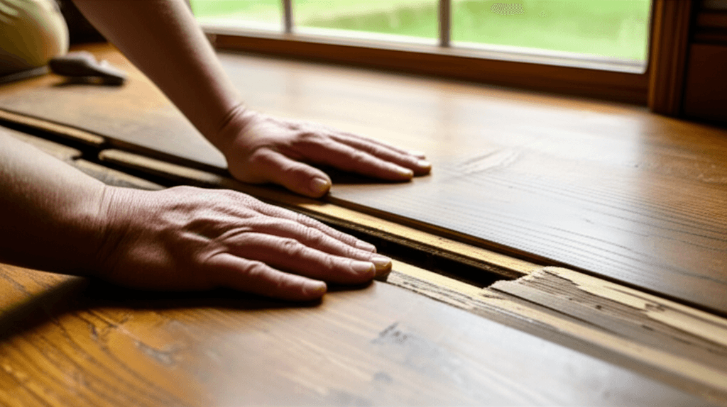 Professional floor repair services project by RenoHouse in Clarington — floor repair kit