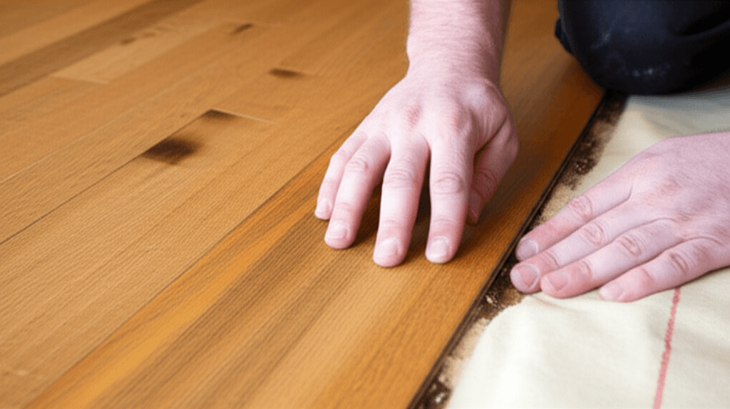 Professional floor repair services project by RenoHouse in East Gwillimbury — floor repair kit