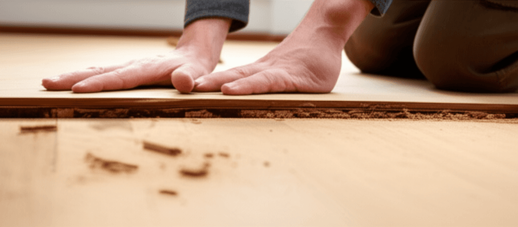 Professional floor repair services project by RenoHouse in Etobicoke — floor repair kit