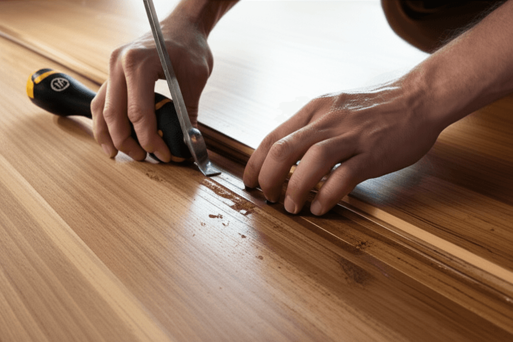 Professional floor repair services project by RenoHouse in Vaughan — floor repair kit