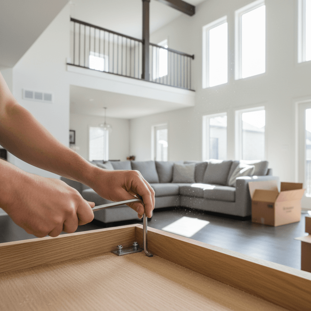 Professional furniture assembly project by RenoHouse in Brampton — furniture assembly service near me