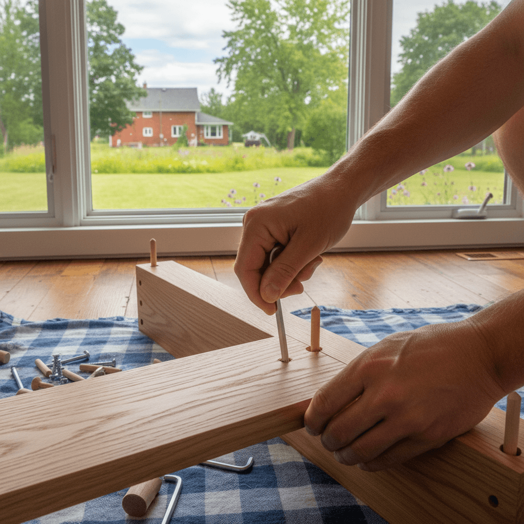 Professional furniture assembly project by RenoHouse in Clarington — furniture assembly service near me