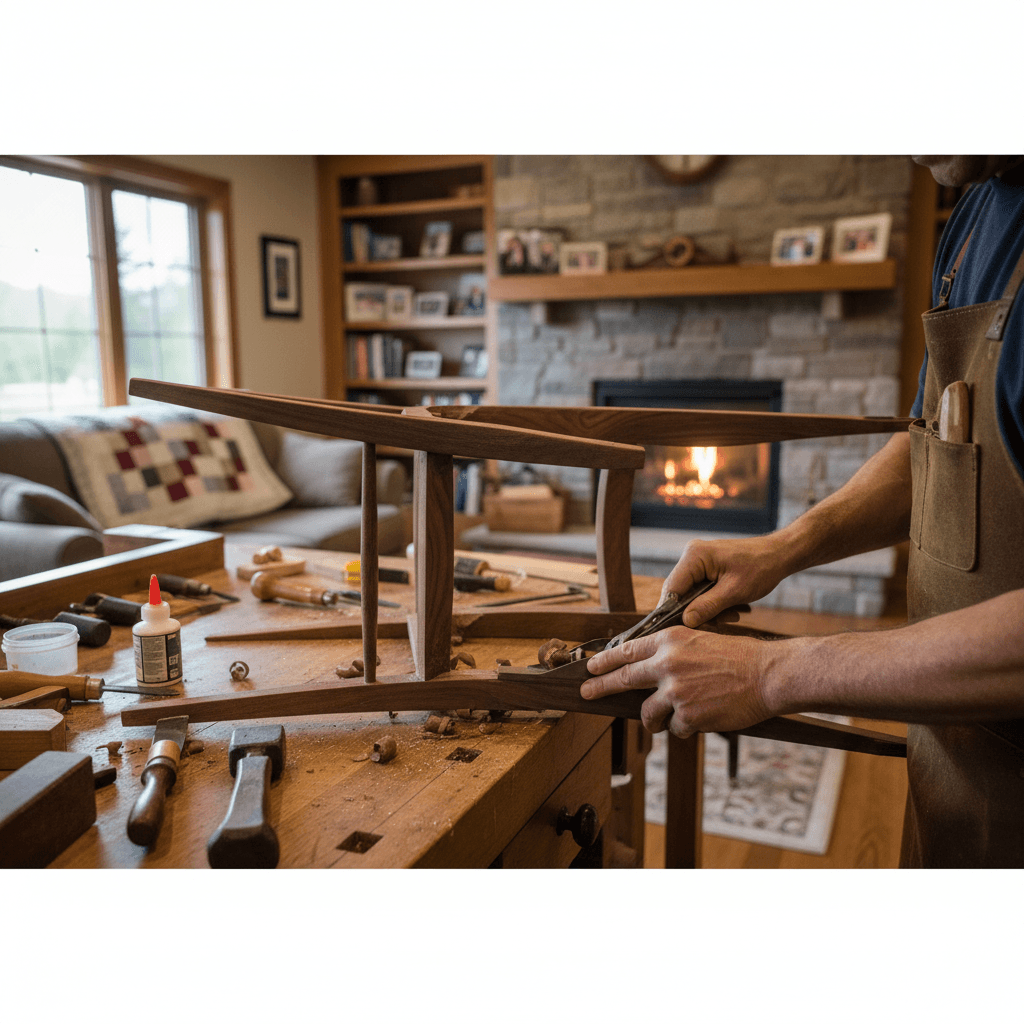 Professional furniture repair project by RenoHouse in Stouffville — quality workmanship