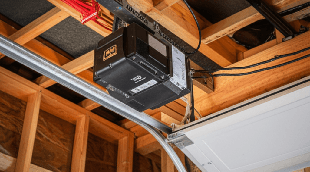 Professional garage door opener project by RenoHouse in Burlington — exterior doors