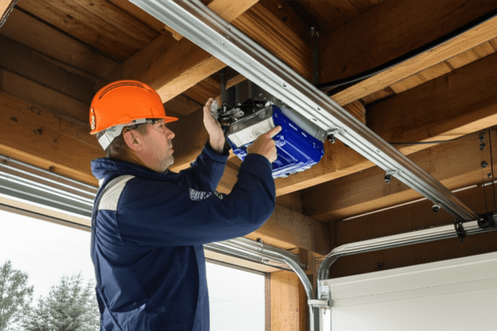 Professional garage door opener project by RenoHouse in Caledon — exterior doors