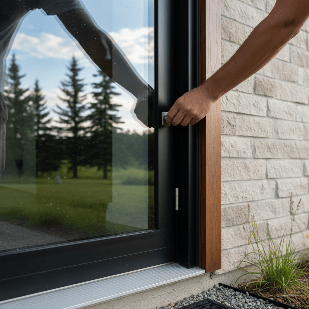 Professional glass door installation & repair project by RenoHouse in Brock — exterior doors