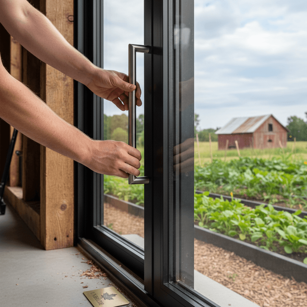 Professional glass door installation & repair project by RenoHouse in Uxbridge — exterior doors