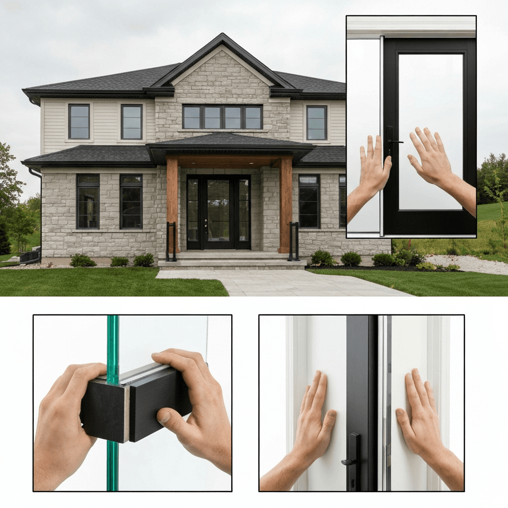 Professional glass door installation & repair project by RenoHouse in Whitby — exterior doors
