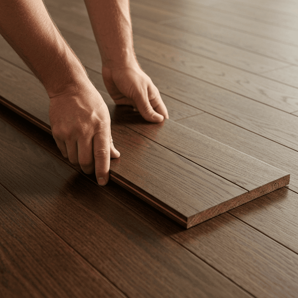 Professional hardwood flooring installation project by RenoHouse in Ajax — hardwood floors