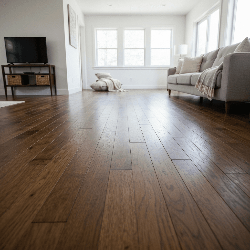 Professional hardwood flooring installation project by RenoHouse in Georgina — hardwood floors