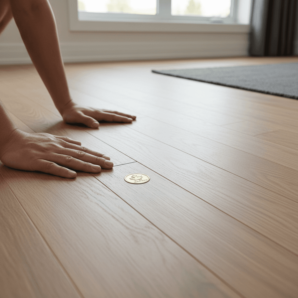 Professional hardwood flooring installation project by RenoHouse in Markham — hardwood floors