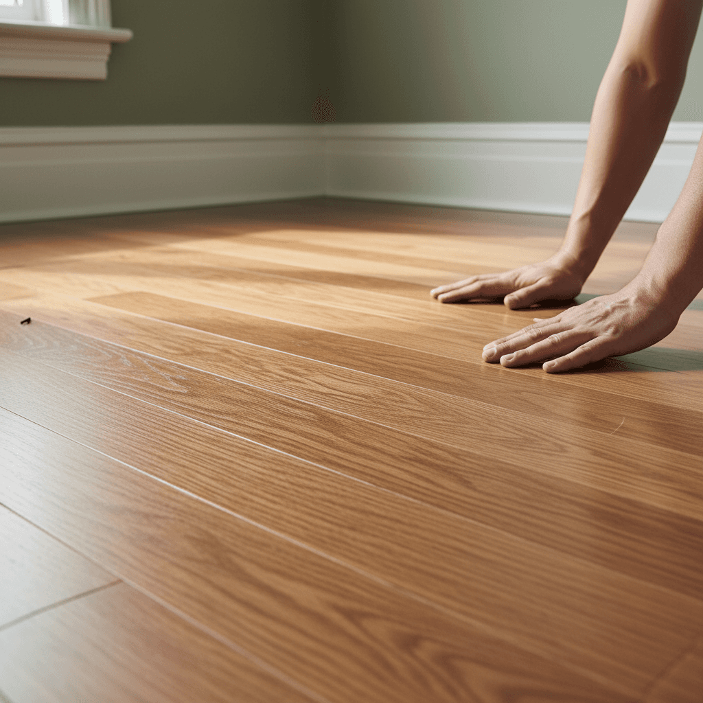 Professional hardwood flooring installation project by RenoHouse in Oshawa — hardwood floors