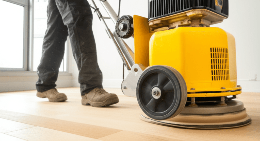 Professional hardwood floor refinishing project by RenoHouse in North York — hardwood floor refinishing toronto